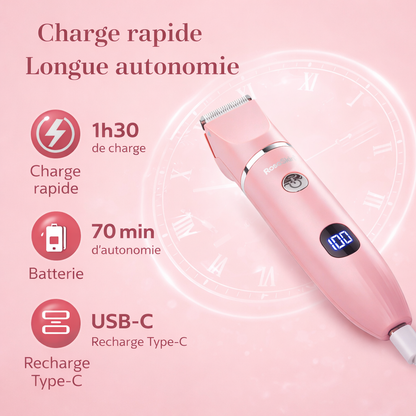 Rasoir Intime Électrique 3-en-1 RosaSkin | Sans Coupure & Anti-Irritation