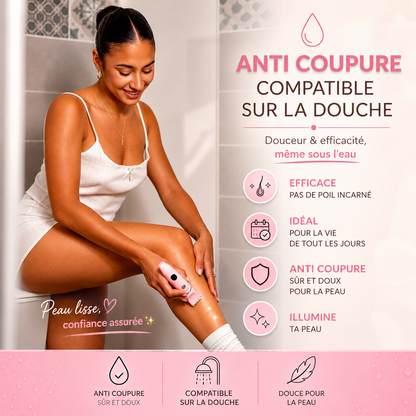 Rasoir Intime Électrique 3-en-1 RosaSkin | Sans Coupure & Anti-Irritation