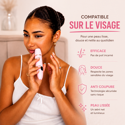 Rasoir Intime Électrique 3-en-1 RosaSkin | Sans Coupure & Anti-Irritation