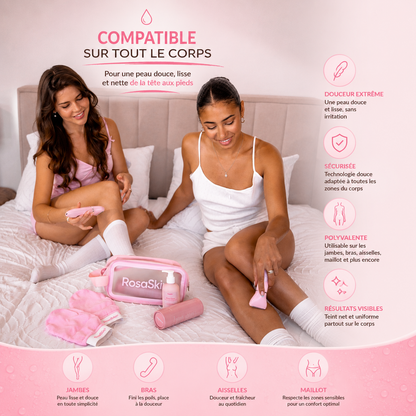 Rasoir Intime Électrique 3-en-1 RosaSkin | Sans Coupure & Anti-Irritation