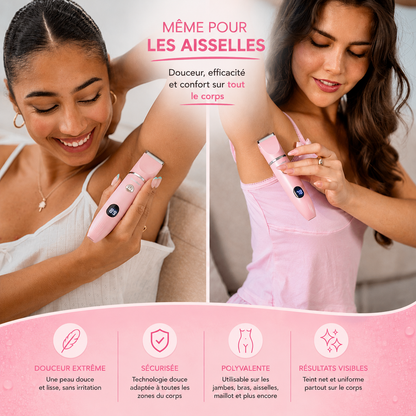 Rasoir Intime Électrique 3-en-1 RosaSkin | Sans Coupure & Anti-Irritation