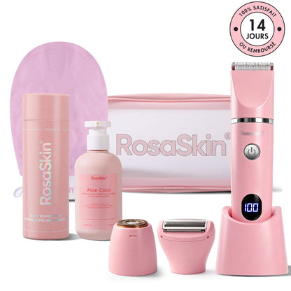 Kit Rasage & Soin Intime (Rasoir, gant, crème, trousse)
