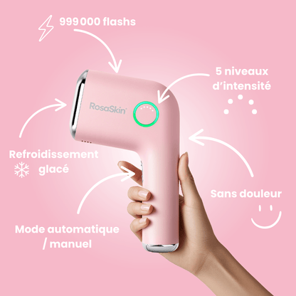 Épilateur à lumière pulsée IPL RosaSkin® - ROSASKIN